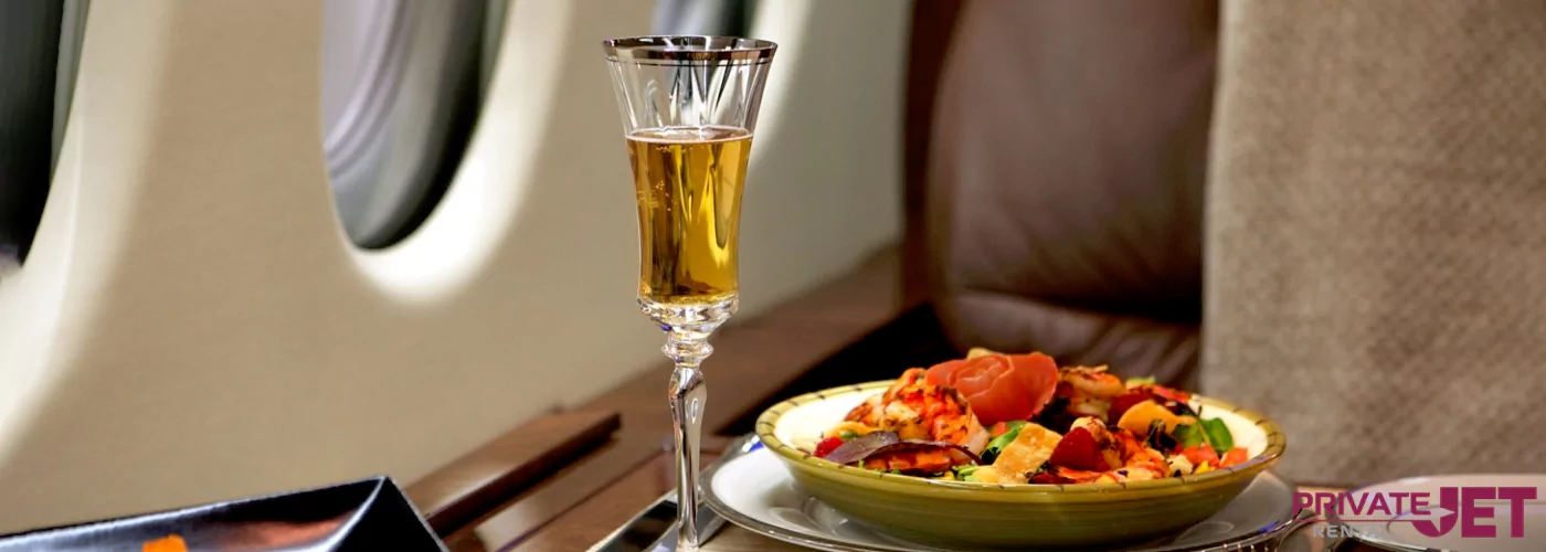 Private jet catering service