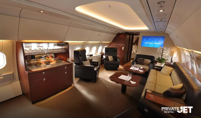 Pricing and accommodation capacities of Private Jets 